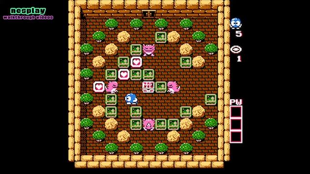 Adventures of Lolo Walkthrough [Floor 7-1] смотреть онлайн