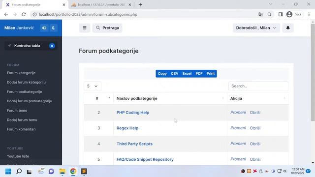 Making new portfolio website - Part 12 - OOP PHP PDO смотреть онлайн