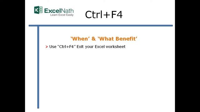 "Ctrl+F4"Shortcut Keys смотреть онлайн