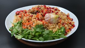 Плов из говядины с нутом