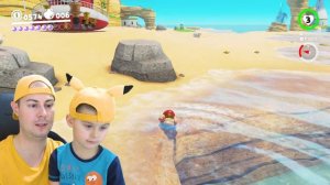 СУПЕР МАРИО ОДИССЕЙ и БОСС ГОЛОВАСТИК | Пляжное царство в Super Mario Odyssey | ИГРАЗАВР