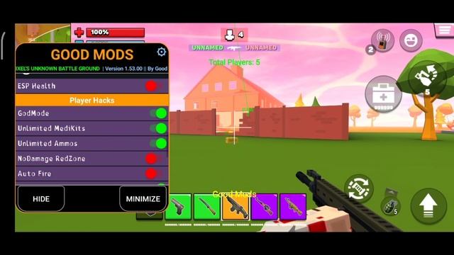 PIXEL'S UNKNOWN BATTLE GROUND Mod Menu V1.53.00 (Esp Hacks, GodMode, OneHit, Unlimited Ammo+ More?? смотреть онлайн