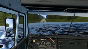 Камаз из дальнобойщиков едет по разбитой дороге в етс2