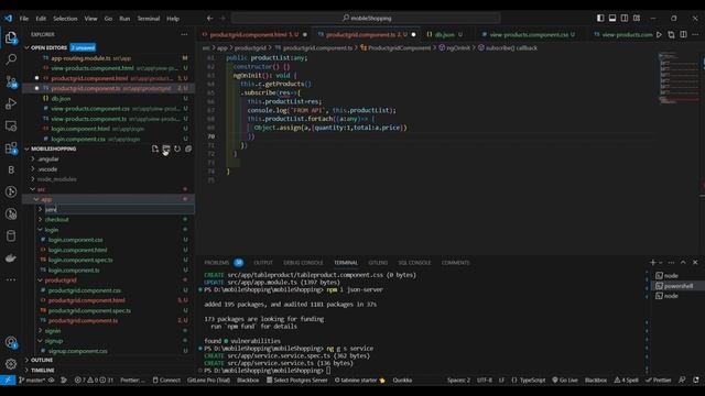 Angular Responsive E-Commerce Shopping Cart App using Material UI|JSON-SERVER| Reactiveforms#angula смотреть онлайн