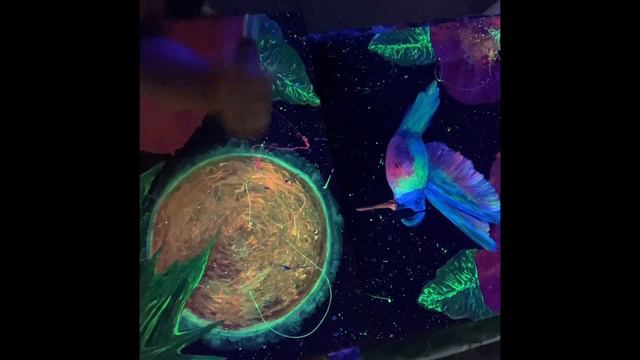 PG KIN ART # 59 - Projet Blacklights Colibri et Hibiscus (2e proposition) смотреть онлайн