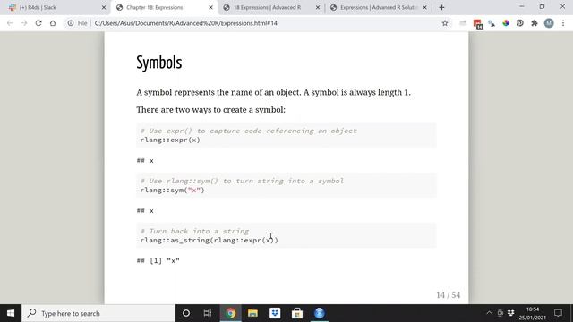 Advanced R Book Club: Chapter 18: Expressions Part 1 (2021-01-25) (advr03) смотреть онлайн