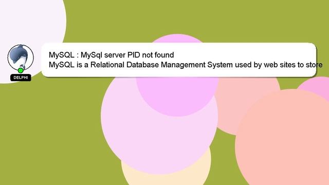 MySQL : MySql server PID not found смотреть онлайн