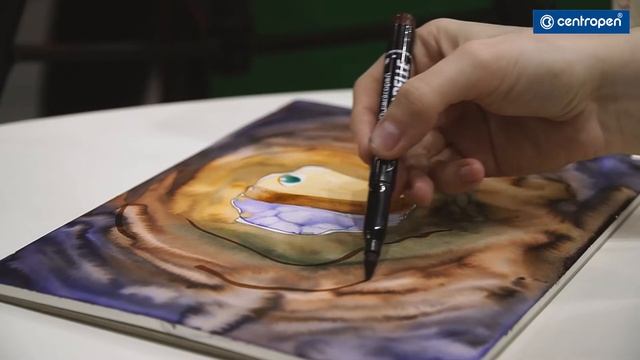 Мастер-класс по работе с акварельными ? фломастерами Centropen Aquarelle смотреть онлайн