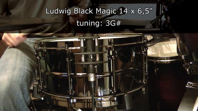 Ludwig Black Magic 14 x 6.5 snare drum tuning range смотреть онлайн