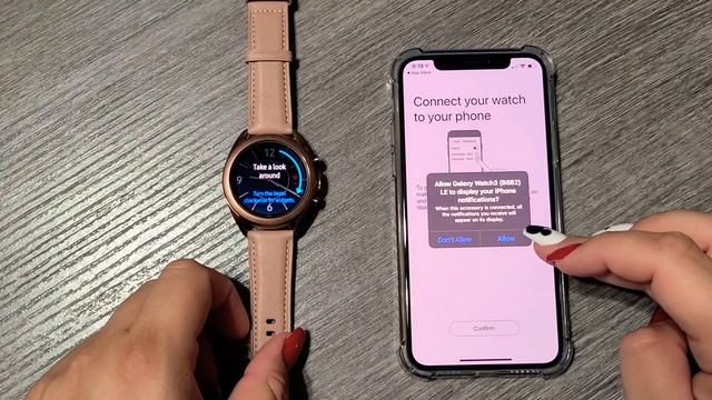Galaxy WATCH 3 with YOUR IPHONE l Better than Apple Watch?!? ...SURPRISE AT THE END! смотреть онлайн