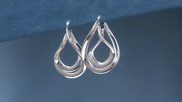 UltraFine Silver Twisted Hoop Earrings on QVC смотреть онлайн