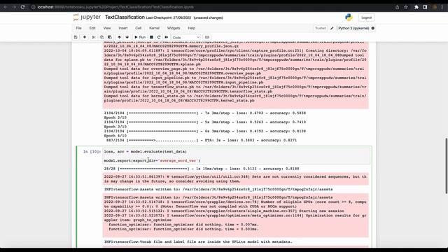 Average word vector Text classification TensorFlow(tflite) for Android or iOS смотреть онлайн