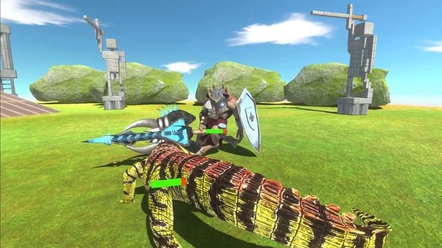 Crocodile of Evolution VS Minotaur of Evolution - Animal Revolt Battle Simulator смотреть онлайн