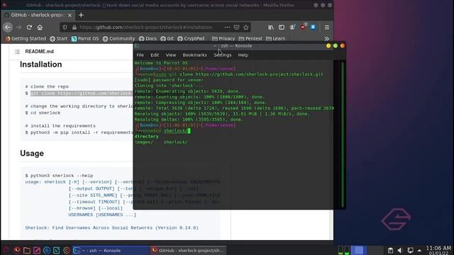 find social media accounts with Sherlock OSINT | How To Install Sherlock | Linux Kali / Parrot смотреть онлайн