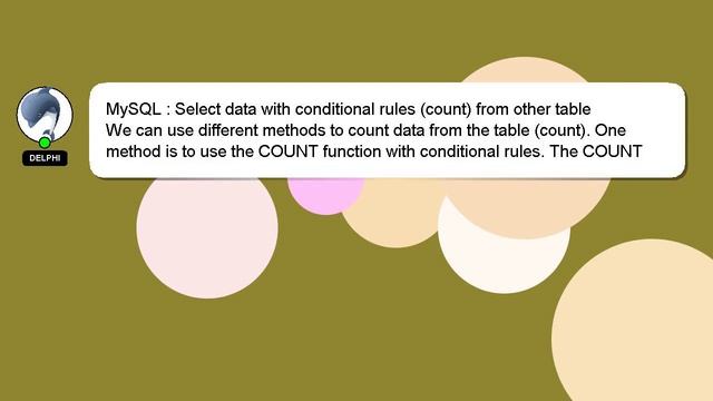 MySQL : Select data with conditional rules (count) from other table смотреть онлайн