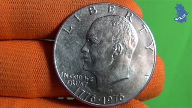 1 доллар (dollar) 1976 года. 1776·1976   .Денвер (D)   .200 лет независимости США. #521