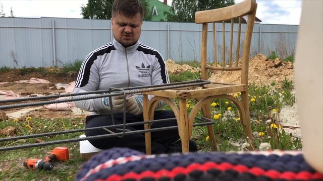 фундамент -подготовка, вязка арматурного каркаса смотреть онлайн