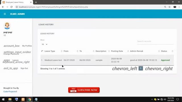 Free Source Code in php mysql Employee Leave Management System Project смотреть онлайн