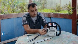 Как правильно установить шину и цепь на бензопилу Stihl MS 180