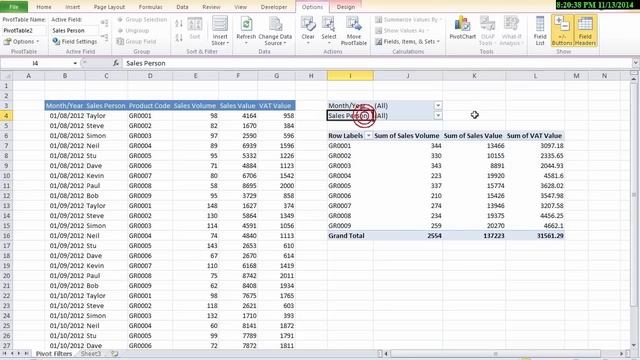 Excel Tip Split Pivot Table Filters Into Multiple Columns смотреть онлайн