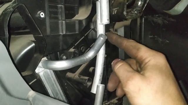 Замена радиатора отопителя (печки) салона Chery Tiggo  Т11 (без снятия торпеды)