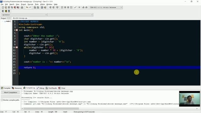 Decode Message Problem || C++ Solution || PS 2 смотреть онлайн