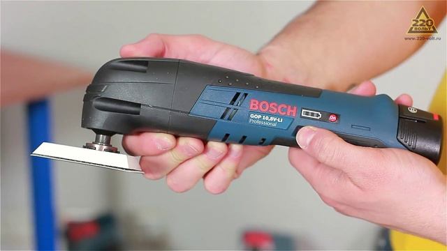 Инструмент многофункциональный BOSCH GOP 10,8 V LI 1 5 Ач +ОСНАСТКА смотреть онлайн