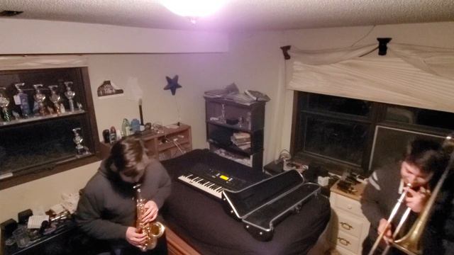 Megalovania trombone/soprano sax/keyboard cover смотреть онлайн