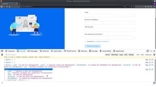 React Formik - 5 - Validation du formulaire смотреть онлайн