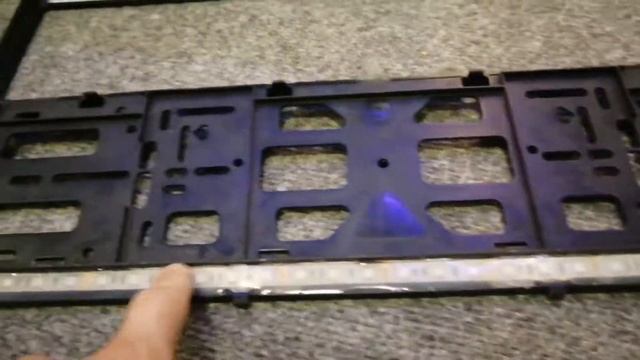 LED номерные рамки / СВОИМИ РУКАМИ / Рамка госномера с ПОДСВЕТКОЙ ТЕКСТА смотреть онлайн