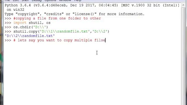 Copying files from one folder to another using Shutil module in python смотреть онлайн