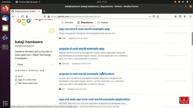 How to install Git on ubuntu and clone real world application | #Raptei | #git смотреть онлайн