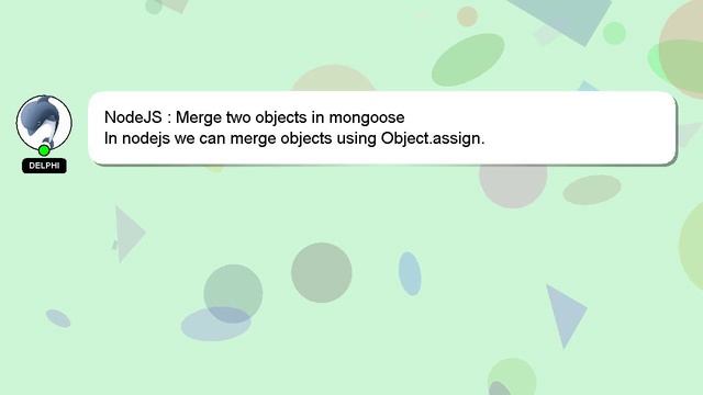 NodeJS : Merge two objects in mongoose смотреть онлайн