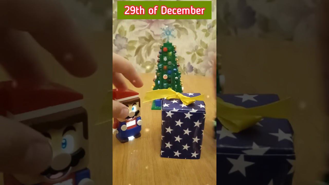 My Christmas & New Year Advent Calendar mini surprises by Lego Super Mario & Luigi. Day 29 #shorts смотреть онлайн