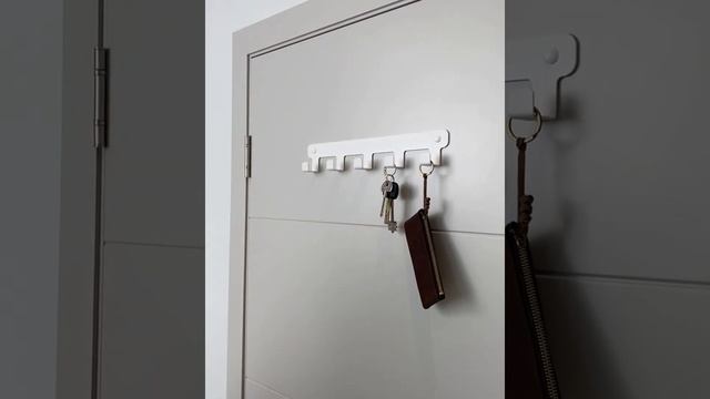 Крючки настенные металлические белые для полотенец одежды , вешалка настенная с 5 крючками смотреть онлайн