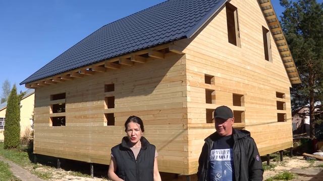 Строительство брусового дома из профилированного бруса смотреть онлайн