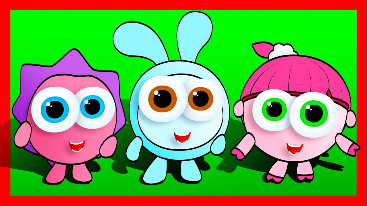 РАСКРАСКА. Рисуем МАЛЫШАРИКИ и Учим Цвета - Развивающее видео смотреть онлайн