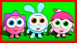 РАСКРАСКА. Рисуем МАЛЫШАРИКИ и Учим Цвета - Развивающее видео