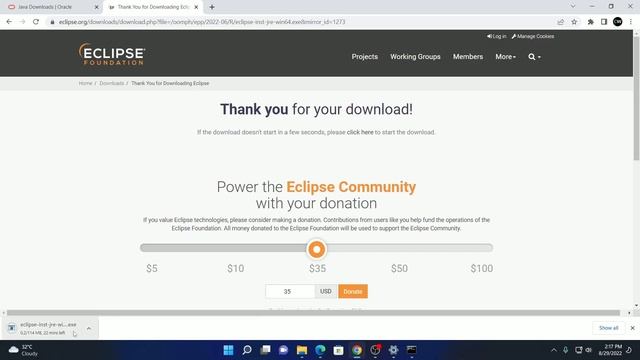 How to Install Eclipse IDE 2022-06 on Windows 11 смотреть онлайн