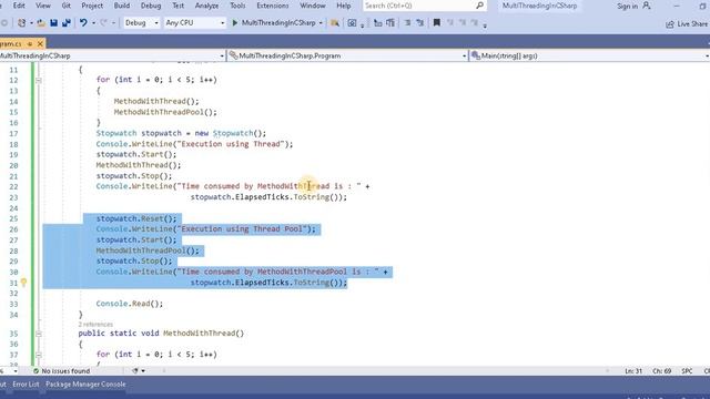 Part 24 :- Performance testing using and without using Thread Pool in C# | Multithreading in C# смотреть онлайн