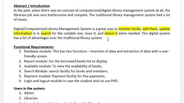 Digital Library Management System SRS (cs619) смотреть онлайн