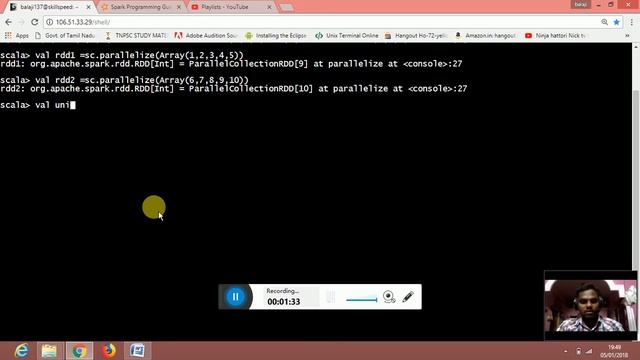 spark-shell 9 tranformation using union смотреть онлайн