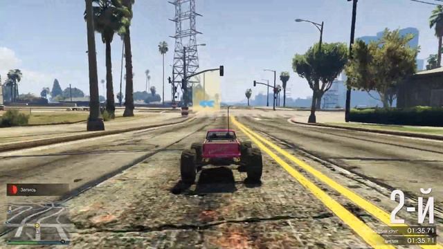 ВИРАЖИ НА РОЗОВОЙ МАЛЫШКЕ ● GTA 5 ONLINE (ГТА 5 ГОНКИ) смотреть онлайн