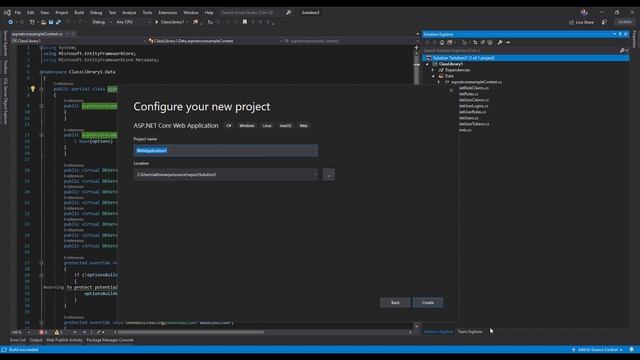 Generate database models in separate class library core project and use in ASP.NET Core [No Audio] смотреть онлайн
