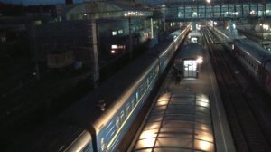 Прибытие ЧС8-068 с поездом №18 Киев — Анапа