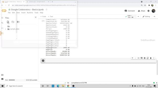 2.1. Google Colaboratory for Python | Getting started with Google Colaboratory | Google Colab basic смотреть онлайн
