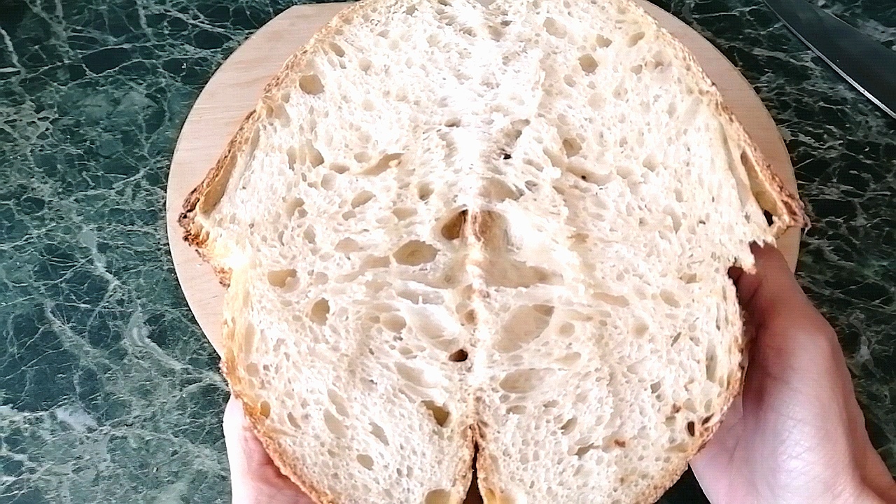Пшенично подовый хлеб на закваске. Не могу остановиться, до того вкусный хлеб смотреть онлайн