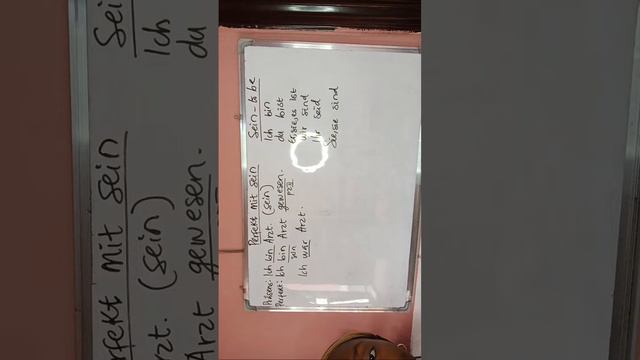 Perfekt mit haben und sein. German Past tense. Marydoreen is live! смотреть онлайн