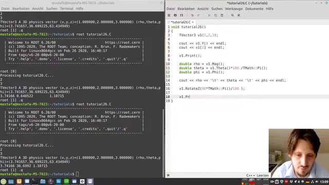 CERN ROOT Tutorial 26: Using 3D Vectors in ROOT with TVector3 Class смотреть онлайн