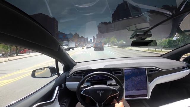Tesla Model X POV 4K 60FPS HD NYC LIFE Test Drive смотреть онлайн